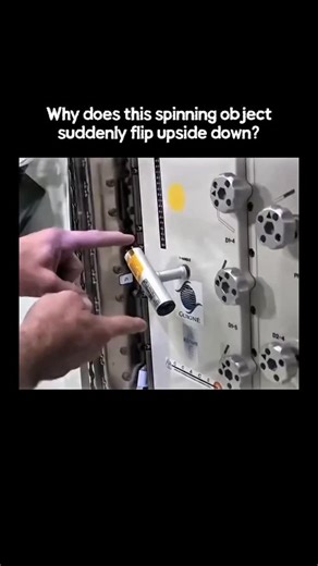 Explanation of Everything on Instagram: "This looks like a glitch… but it’s pure physics! The Dzhanibekov Effect is one of the strangest behaviors in rotational physics. A spinning object can suddenly flip 180 degrees mid-rotation, then flip again later — even though no external force is applied. This phenomenon was first noticed in space by cosmonaut Vladimir Dzhanibekov, when a spinning nut unexpectedly reversed its orientation while floating in zero gravity. Because of this, the effect was na