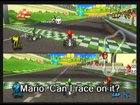 Mario Kart Wii 64 Bloopers: Luigi's Revenge on Mario!
