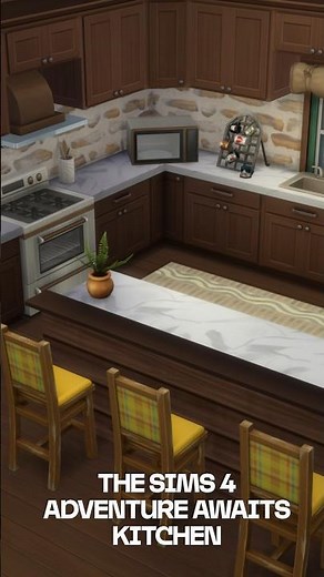 The Sims 4 Adventure Awaits kitchen build 🍽️