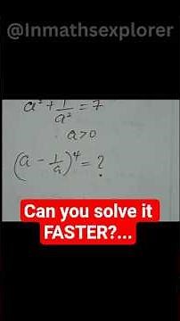 How to solve Algebraic Expression #matholympiad #advancedmath