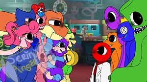 Poppy Playtime Meets Rainbow Friends in a Fun Crossover Game!