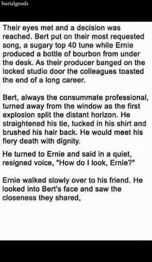 Bert and Ernie: Facing the End Together