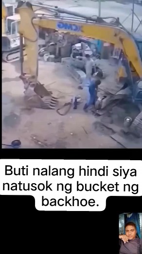 234K views · 785 reactions | Buti nalang hindi siya natusok ng bucket ng backhoe. #reelstrending #excavator #pie #operator #backhoeloader #funnymemes | Kabucket Vlog | Facebook