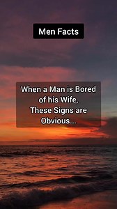 When a Man is Bored of His wife, These Signs are Obvious.... #GuyFacts #menfacts #womenfacts #lovefacts #dailyfacts #relationships #facts #factsonly #psychologyfacts | Positive MindScape