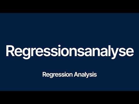 Regressionsanalyse — Regression Analysis