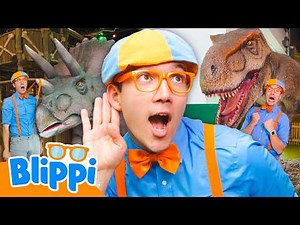 Blippi Meets a T-Rex at Dinotropolis! 🦖