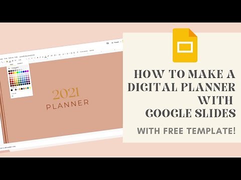 How to make your own digital planner | with FREE template | Using Google Slides
