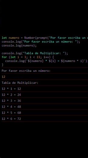 Cómo producir una tabla de multiplicar con JavaScript (AJTekniko)