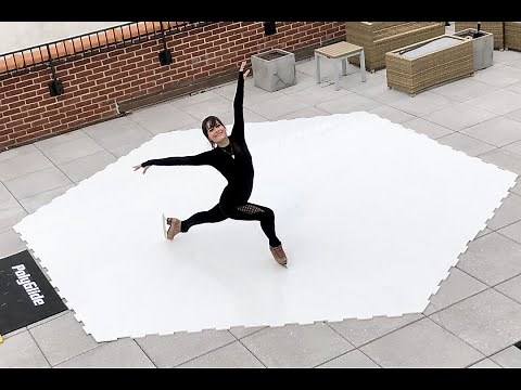PolyGlide Spin Station - Synthetic Ice Designed for Figure Skaters