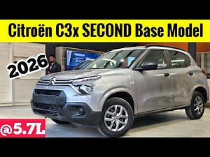 Bye-Bye PUNCH❓️2026 New Citroen C3X Feel Second Base Model @5.70Lakh💪 Citroën C3 Review✅️ #citroenc3