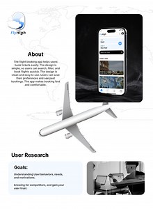 FlyHigh - Flight Booking App UI/UX Case Study - Mari Shabrawy