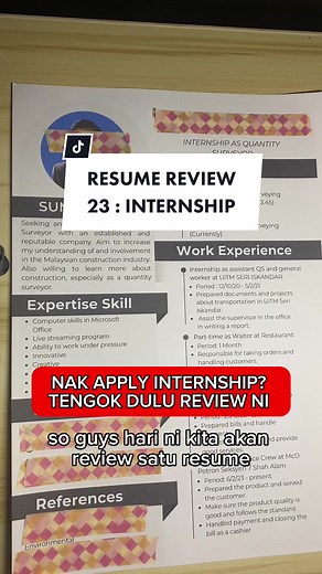 Internship Resume Review: Examples and Tips