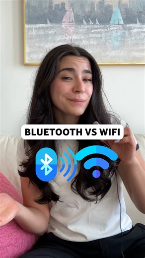 alexis bertholf on Instagram: "Bluetooth and Wi-Fi are both wireless technologies, but they’re built for completely different jobs. And you probably use both every day without even thinking about it. This about this: You’re at a coffee shop, scrolling through your phone. Your headphones? Connected via Bluetooth. Your internet? Running over Wi-Fi. They’re both wireless technologies, but they couldn’t be more different: Bluetooth is for direct device-to-device connections. - Low power - Short rang