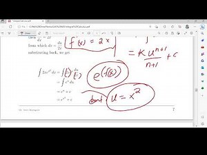 Integration by Substitution