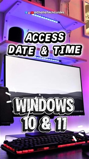 How to access Date & Time on PC 🖥️