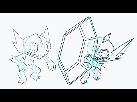 Cómo Dibujar a Sableye y Mega Sableye de Pokémon 👾💎✨ | Mega Evolución Paso a Paso