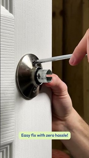 Easy Doorknob Hardware Install Hack