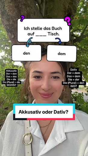 Akkusativ oder Dativ? Grammatik leicht erklärt