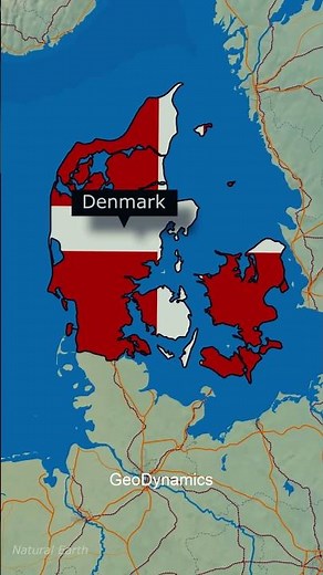 Denmark's GeoGraphy 🇩🇰 #denmark #norway #germany #sweden #usa #map #geography #geographyfacts #fyp