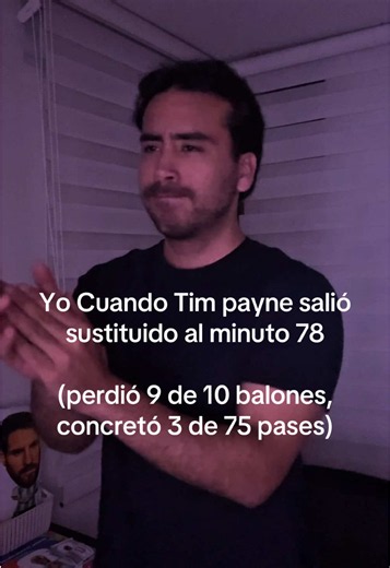 Tim Payne salió sustituido al minuto 78 — resumen y cifras