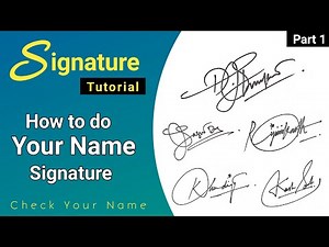 ✔️ Your Name Signature ! How to do your name signature | Sign | Signature