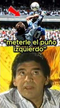Maradona CONFESSED how he pulled off the Hand of God 😳 #soccer #maradona #shorts