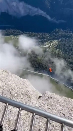 Extreme Trampoline Jump Over a Cliff 😱🪂 #shorts #extreme #jamp