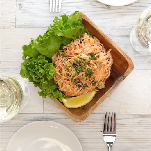 にんじんとレーズンのサラダ　 作り方・レシピ | クラシル