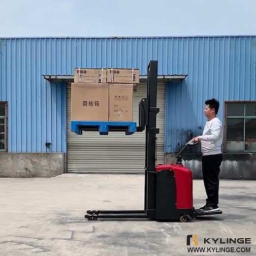 Full Electric Pallet Straddle Stacker