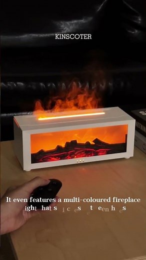 Fireplace Aromatherapy Diffuser Realistic Flame + Calming Scents for Cozy Home Nights #aromadiffuser