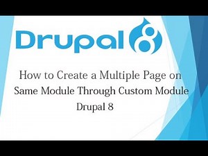 Drupal 8 Tutorial for Beginner Lesson-49: Create Multiple Pages Using Custom Module Drupal 8 - Hindi