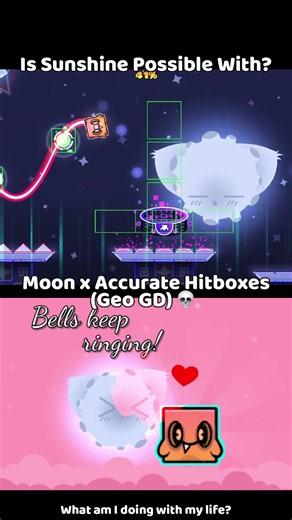Sunshine x Accurate Hitboxes 😭 #geometrydash