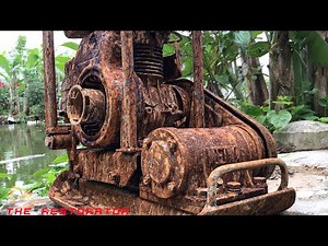 Restoration MEIWA Compactor Rusty | Restore Engine Robin