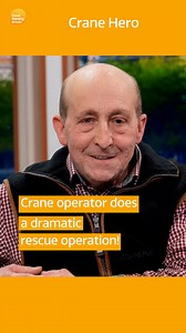 Hero crane operator Glen Edwards, exclusively tells GMB about his dramatic rescue of construction workers from a burning building in Reading. | Good Morning Britain