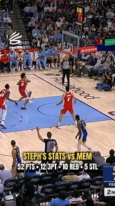 25K views · 749 reactions | Steph Curry had a HISTORIC NIGHT as he tallied 52 PTS, 12 3PT, 10 REB, 8 AST & 5 STL in the Golden State Warriors WIN over Memphis!  | NBA Canada | Facebook