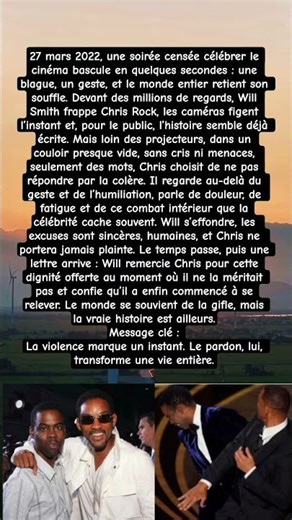 Will Smith & Chris Rock : l’histoire que les caméras n’ont jamais montrée / #shorts #viral #tendance