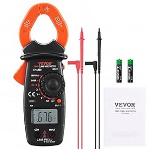 VEVOR Digital Clamp Meter T-RMS, 6000 Counts, 1000A Clamp Multimeter Tester, Measures Current Voltage Resistance Diodes Continuity Data Retention, NCV for Home Appliance, Railway Industry Maintenance