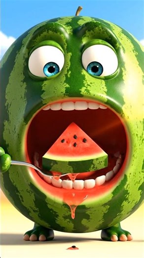 Watermelon Head Monster | Juicy 3D Cartoon Creature