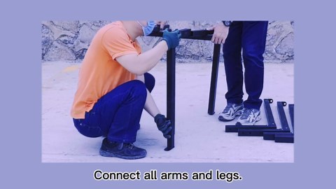 AC Security Cage, Adjustable Height and Width, Steel Air Conditioner Cage for Round or Square Shape incl. Anti-Theft Screws (Reinforced Version)