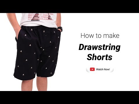 How to Sew Drawstring Shorts: Easy Tutorial for Beginners - Free Sewing Pattern (#2208)