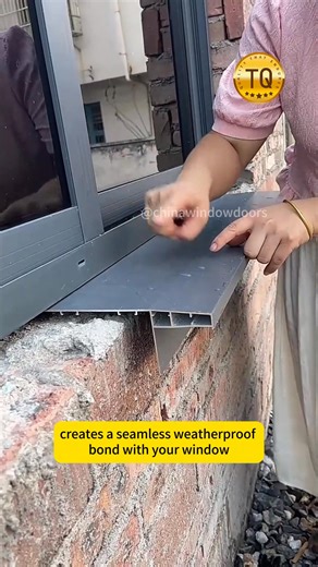 Aluminum alloy outdoor window covers can prevent rainwater from washing away the wall surface, keeping the wall surface clean and tidy.#walldécor #windowdesign #windowdecor #windowframes #aluminumwindows #windows #windowfactory #love #homedecor #outdoortiles #safetydoor #carporch #patio #houserenvation | chinawindowdoors