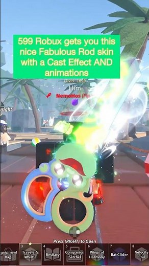 Froggy Snips 🐸✂️ Fabulous Rod Skin in Fisch! 🐟 #fisch #fischroblox #roblox #robloxfyp