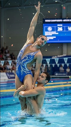 Gay Couple artistic swimming Sport