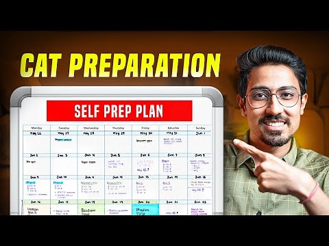 Complete Self Preparation Plan for CAT 2025 in 6 months