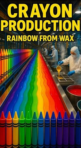 Inside Massive Modern Crayon Factory | How Crayons Are Made
