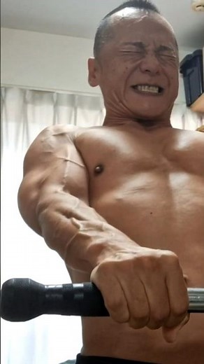 Biceps and brachioradialis muscles are pounding! #Homemade cable training