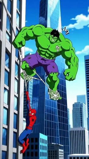 Hulk vs Spider-Man Morph 🔥 | TikTok Edit Animation #spiderverse #marvel