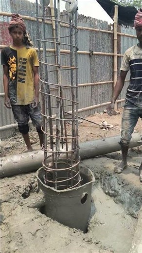 Rebar Case of Pile Driving #pile #piling #construction