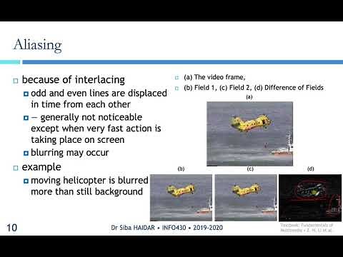 INFO430 Multimedia - chap4 - Fundamental Concepts in Video