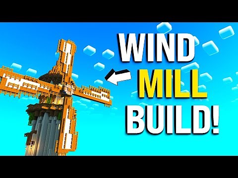 Minecraft Wind Mill Tutorial 1.21 - +Interior - Java & Bedrock & PE